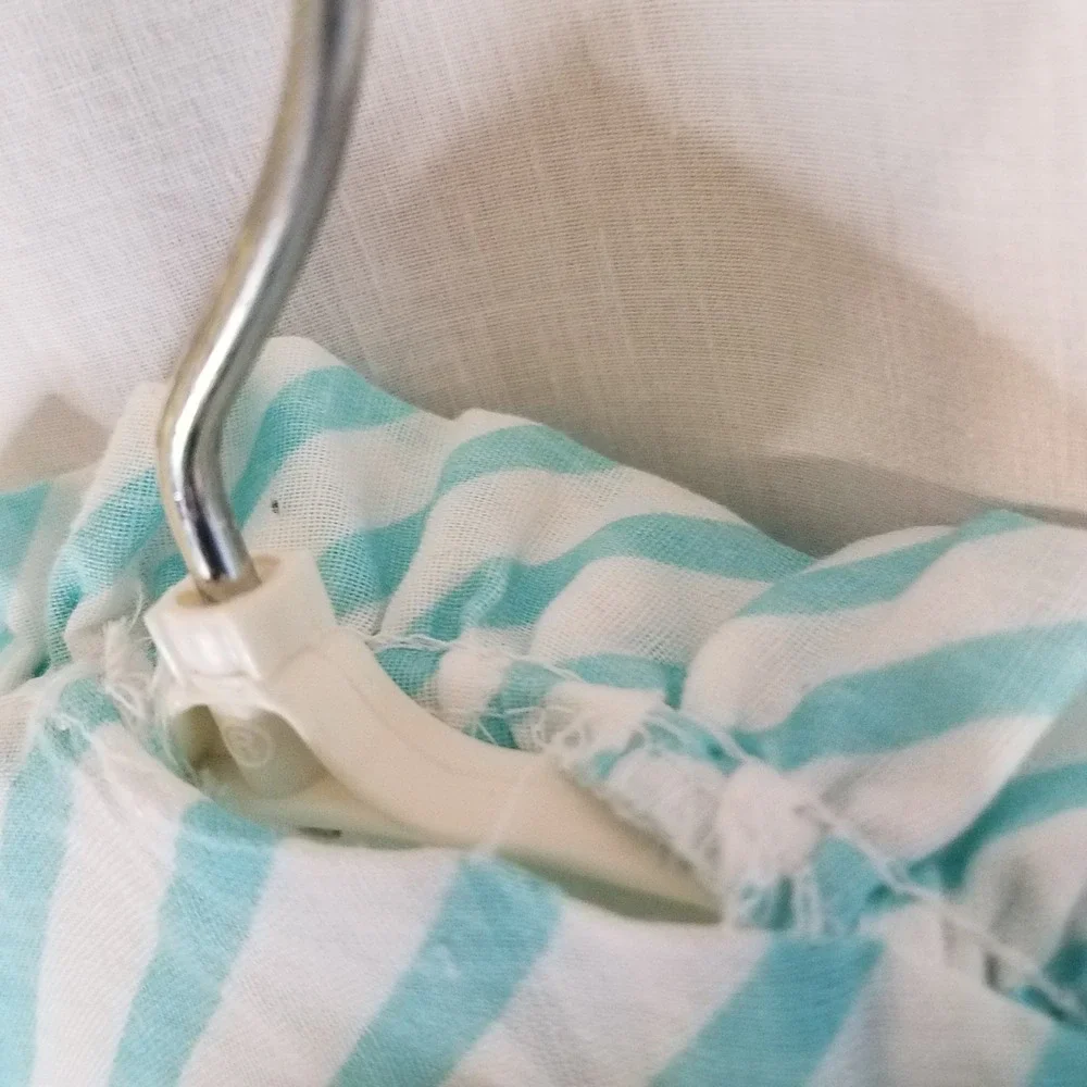 Vintage 1970's Diaper Nappy Stacker‎ hanger Blue White Stripped
